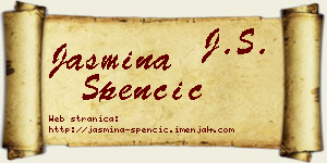 Jasmina Spenčić vizit kartica